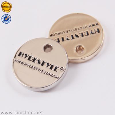 China China Sinicline Wholesale Size Quality Brand Metal Custom Logo Engraved Tag For Jewelry for sale