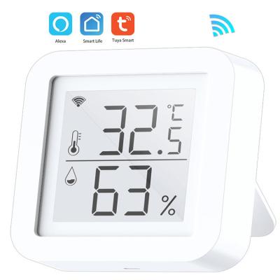 China Hot Sale Amazon Ebay Wish Smart Home Tuya WiFi Monitor Digital Temperature And Humidity Sensor for sale