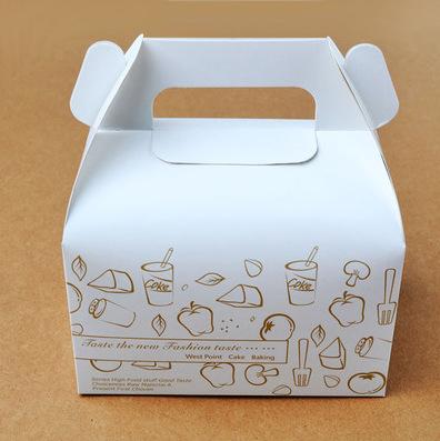 China Handmade Custom Printed Cheesecake Box Cake Box Birthday Cake Packaging Carrying Box for sale