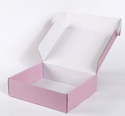 China Recyclable custom fo ad box new arrival box eco friendly simple folding corrugated shipping carton for sale