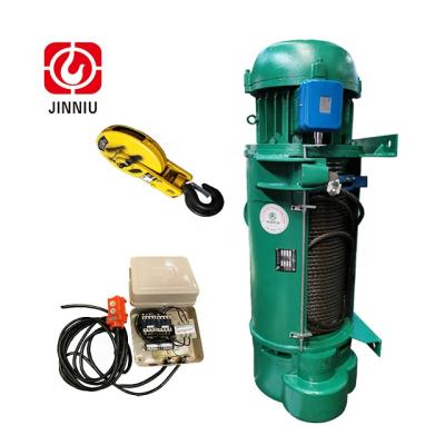 China Hotels Jinniu CD 1T12M Fixed Electrical Hoists Crane Pulling Lifts Electric Hoist Trolley Tools Small Electric Wire Rope Hoist for sale