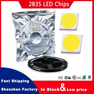 China Chinesische LED-Chip-Hersteller 3V 26-28Lm 6000K Weißer LED-Chip SMD LED 2835 Chips for sale