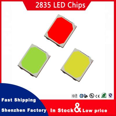 China Chinese LED chips manufacturers 3V 26-28Lm 6000K White LED Chip SMD LED 2835 Chips for sale