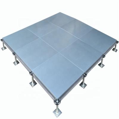 China Modern 600* 600*30 Calcium Sulfate Steel Encased Network Raised Floor For Data Entry for sale