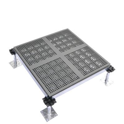 China Modern Airflow Steel Perforated Floor With Different Ventilation Perforated Panel For Data Center for sale