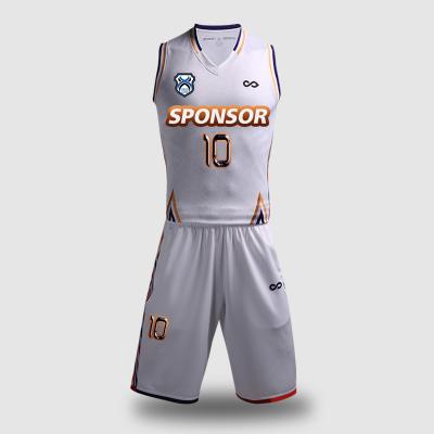 China Factory Price Antibacterial Wholesale Sporting Blank Basketball Uniforms Digital Sublimation Printing Basketball Tank Tops for sale