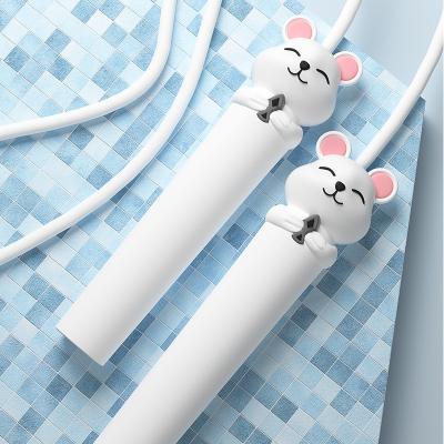 China PVC Factory Wholesale Silicone Cute Feeling Handle Adjustable Jump Ropes Kids for sale