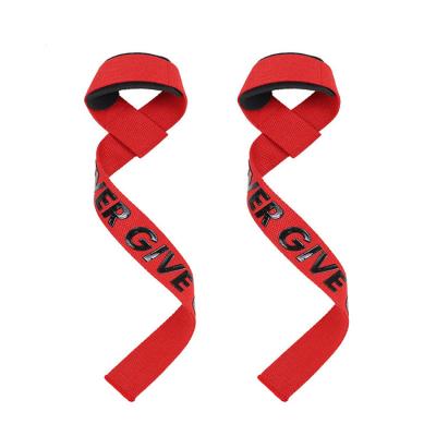 China Popular Customized Weightlifting Straps Fitness Lifting Wrist Wraps Padded Weightlifting Wrist Strap for sale