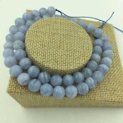 China Blue Stone Lace Agate Bead for sale