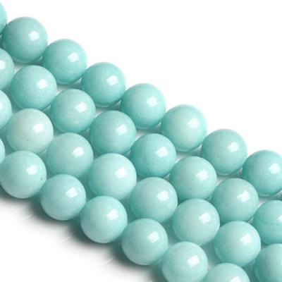 China Hot Selling Natural Spherical Smooth Green Loose Beads Pleochroic/Pleochroism 10mm Amazonite for sale