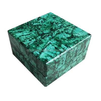 China Good for jewelry place unique design gemstone malachite wholesale box for jewelry for sale