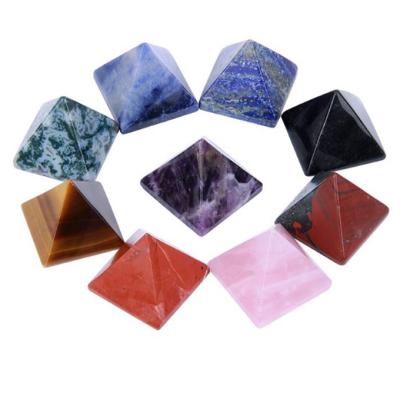 China Customized Different Semi-precoius Gemstones Pyramid For Jewelry ZGJ-Pyramid01 for sale