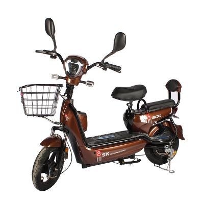 China 2022 new model steel hot selling electric bicycle with 350w the cheapest motor 48v12ah/20ah electric bicycle for sale