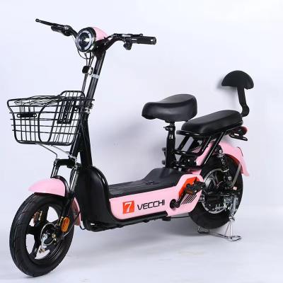 China New city electric scooter 48v12ah disc electric bicycle 350W steel national lead acid electric bicycle e bicycle for sale