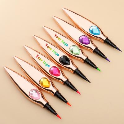 China Waterproof Colorful Liner Pen Private Label Women Makeup Eye Eyes Cosmetics Wholesale Neon Liquid Eyeliner Pencil for sale