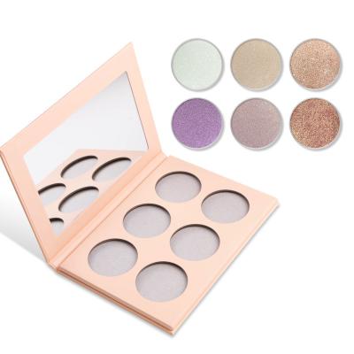 China Sunscreen Custom Label Super Dye Pressed Powder Highlight Bar Shimmer Glow Contour Shadow Face Makeup Highlight Vegan Private Logo for sale