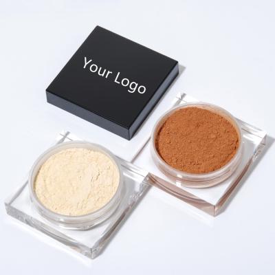 China Face Makeup Matte Finish Foundation Powder Waterproof Private Label Banana Transparent Setting Loose Powder Oil-control for sale