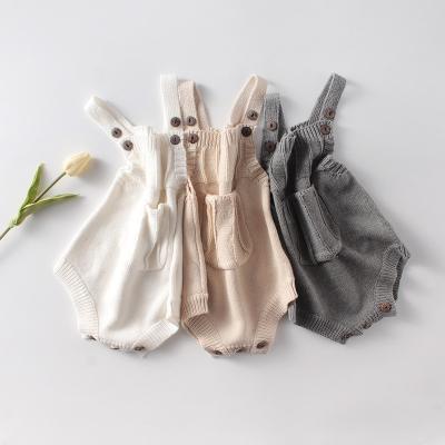 China Leisure Baby Knitted Rompers Cotton Clothes Wool Jumpsuit For Wind Infants Neutral Baby Sweaters for sale