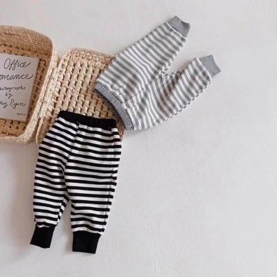 China custom pants baby winter baby Anti-wrinkle baby cotton striped warm pants leggings for sale