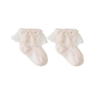 China QUICK DRY Organic Cotton Baby Breathable Short Socks Baby Socks Ruffle Cute Baby Socks for sale