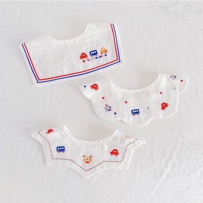 China Washable custom fruit pattern baby drool towel logo style portable baby drool towel for sale