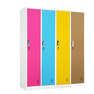 China 2 Doors Single Room Metal Storage Locker Expandable Wardobe Cabinets for sale