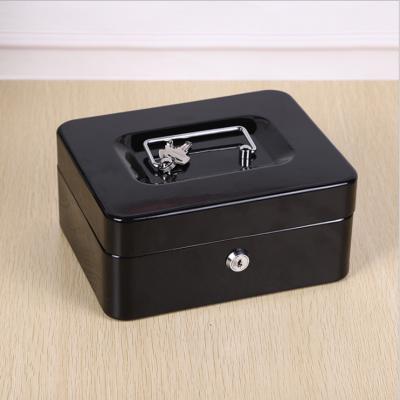 China Wholesale Custom Safety Products Factory Supply Hotel Guest Room Porcelain Metal Light Weight Portable Cash Box With Key Lock. for sale