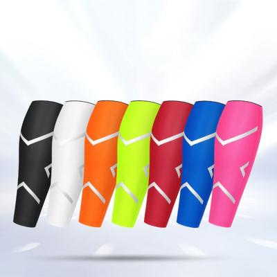 China Hot Selling Elastic Shin Guard Soccer Sleeves For Custom Made Breathable Amazon Elastic Sports Calf Sleeves for sale