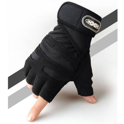 China 2022 Manufacturer Best Selling Fashion Fitness Fashion Gym Wear Training Leather Gloves Half Finger Weightlifting Leather Gloves for sale