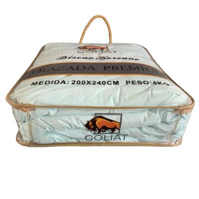 China Waterproof Durable Transparent Waterproof Plastic Quilt Bag With Logo Printing for sale