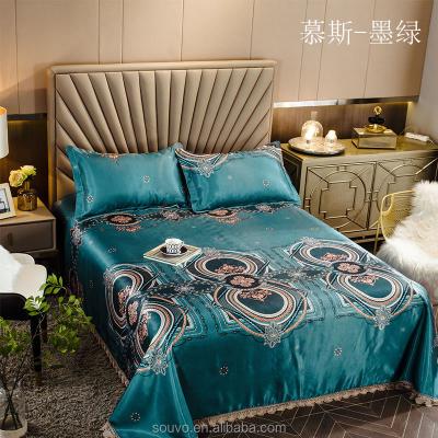 China Nondisposable Customized Ice Latex Silk Summer Cool Roll Sleep Mat for sale