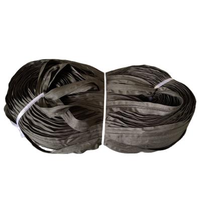 China Custom Double Sliders Metal Open End PVC Waterproof Nylon Zips Invisible Zipper Tape Rolls for sale