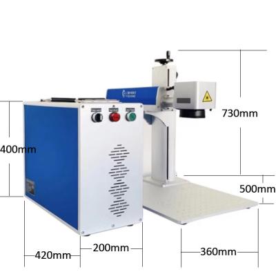 China Laser Marking Raycus Max JPT Laser 20w 30w 50w Fiber Laser Marking Machine For Alumina Marking Engraving Metal for sale