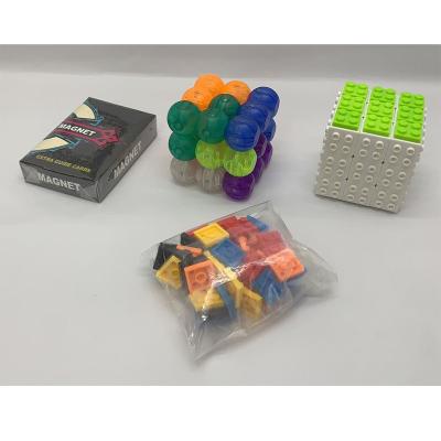 China Building Block Magnetic Toy Amazon Building Block Magnetic Cube Toy Set Education STEAM Gift Toy for sale