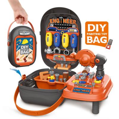 China Tool Playset Kids Pretend Game Hand Box Tool Toy Suitcase for sale