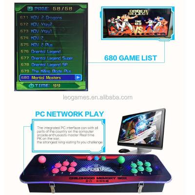 China HOT SALE Pandora's box 4S/pandora's box 4 controller VGA/HDMI/USB Arcade Rocker 680 in 1 family game fighting console for sale