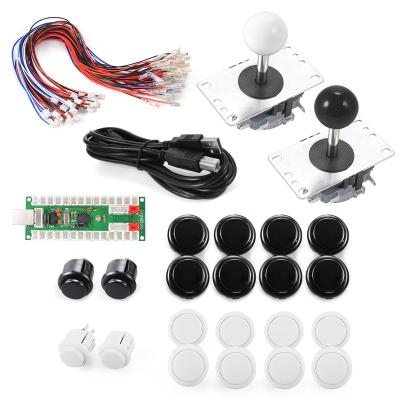 China Hot Selling Metal+abs No Delay USB Arcade Game Controller Joystick For MAME Raspberry 2 Players for sale