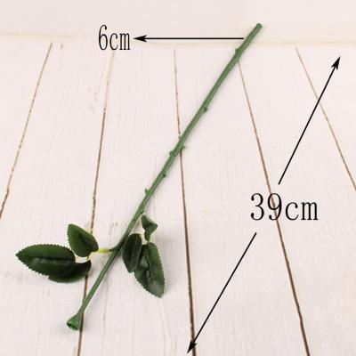 China Wholesale Durable Artificial Flower Accessories 36cm Rose Stems Long Plant Stems Plastic for sale