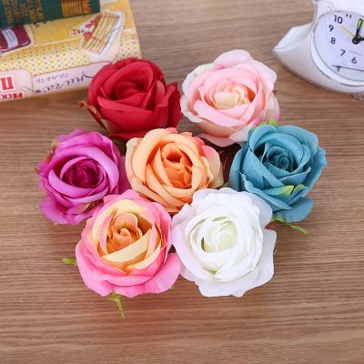 China Kiaye Fabric Beautiful Large Decorative Colorful Silk Rose Heads Wholesale for sale