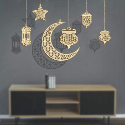 China Muslim Hanging Home Decoration DIY Eid Mubarak Event Party Decoration Gift Kiaye Islam Party Supplies for sale