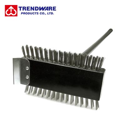 China Sustainable Oven Cleaning Scraper Stainless Steel BBQ Grill Brush for sale