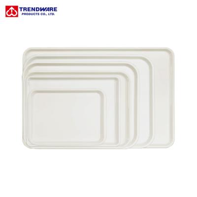 China ABS Plastic Rectangular ABS Plastic Donut and Pastry Serving Tray for sale