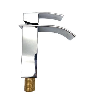 China Metered Faucets Sink Faucet Bathroom Basin New Design For Factory Supplier Single-Handle Hot And Cold Water Brass Basin Faucets for sale