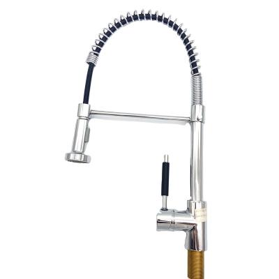 China Modern Kitchen Sink Faucet With Single-Handle Hot And Cold Water Kitchen Mixer Brass Deck Mounted Kitchen Faucets for sale