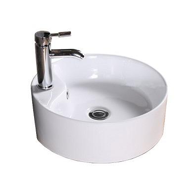 China Beautiful Traditional Round Bathroom Kids Shampoo Sink 410x410x145mm Desk Mounted Ceramic Kids Hand Wash Basin for sale