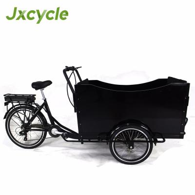 China Cargo One Seat Lengthened 3 Wheel Electric Tricycle Cargo Bike for sale