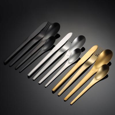 China Logo Luxury Reusable Flatware Viable Cutlery Set 304 Stainless Steel Wholesale Customized Space Business Party Gifts Elegant CLASSIC for sale