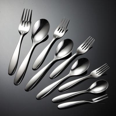 China Logo Luxury Reusable Flatware Viable Cutlery Set 304 Stainless Steel Wholesale Customized Space Business Party Gifts Elegant CLASSIC for sale