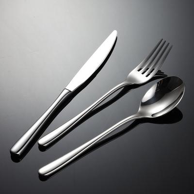 China Logo Luxury Reusable Flatware Viable Cutlery Set 304 Stainless Steel Wholesale Customized Space Business Party Gifts Elegant CLASSIC for sale