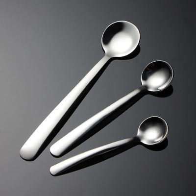 China Viable stainless steel teaspoon 18/10 stainless steel colorful shiny ice spoon coffee tea spoon metal second-hand material part for sale